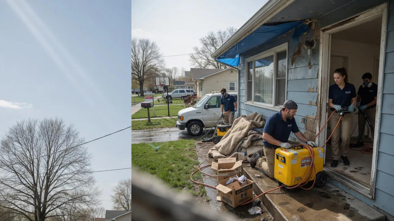 Basement Flood Cleanup in Maroa, IL near me